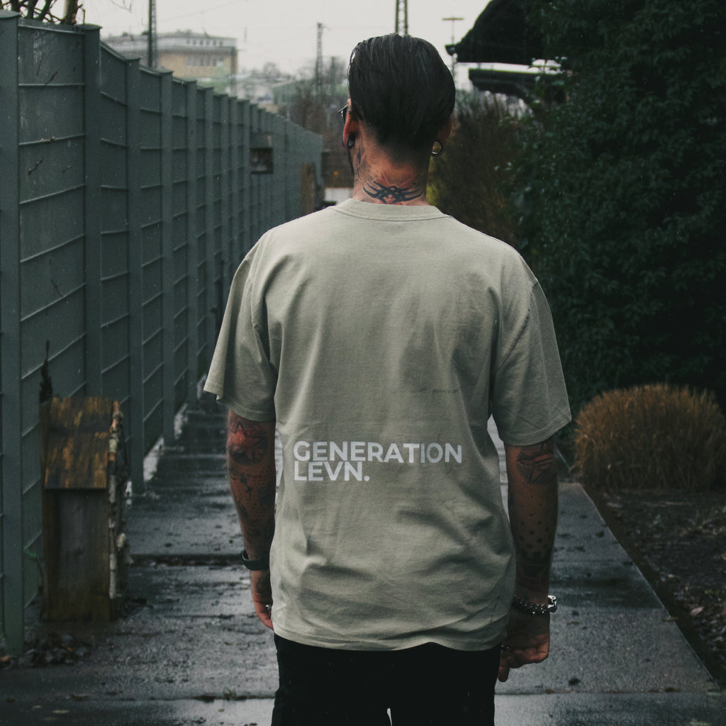 LEVN. Heavyweight Oversized Faded Tee - Generation LEVN.