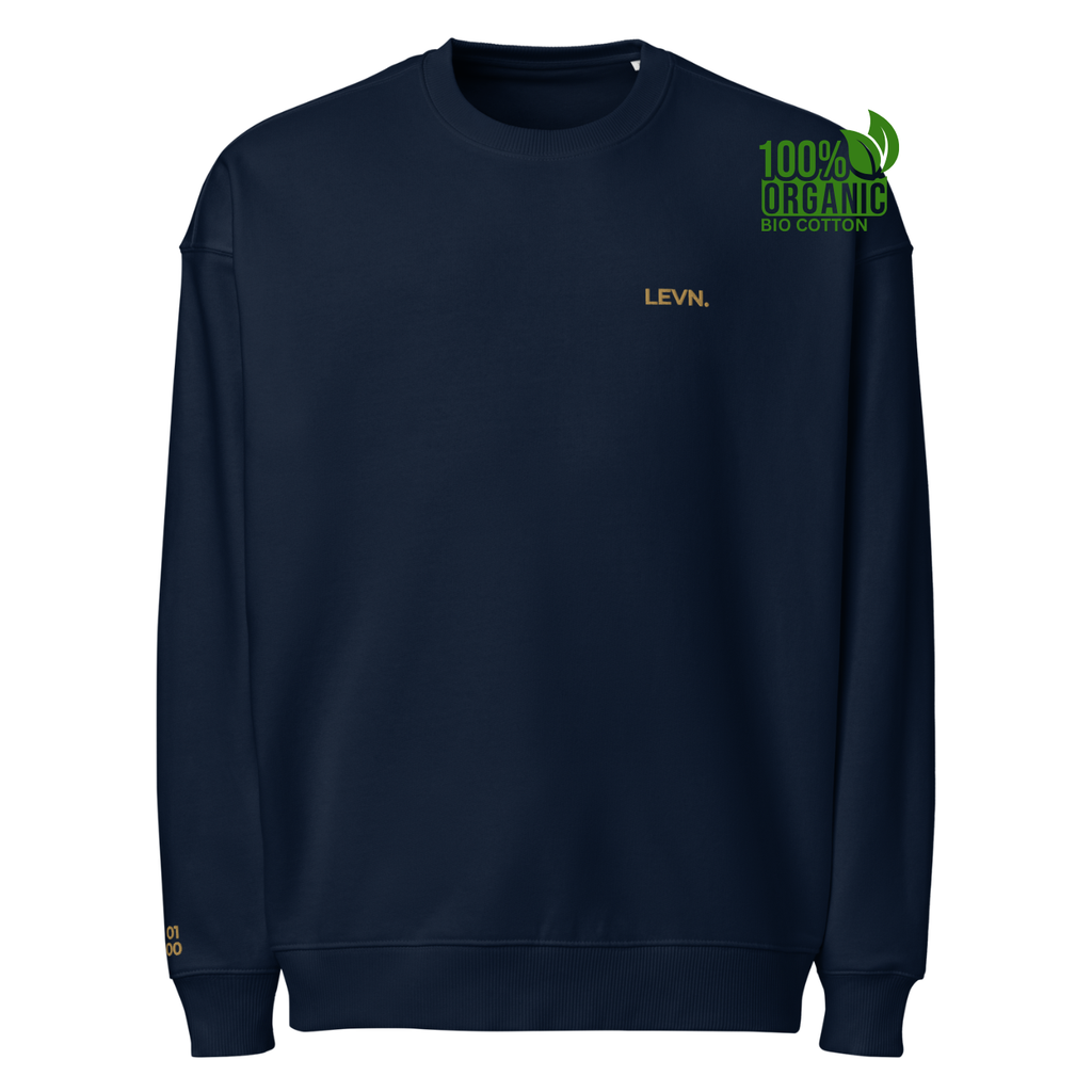 LEVN. Signature Oversized Crewneck - Old Gold