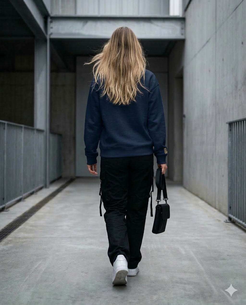 LEVN. Signature Oversized Crewneck - Old Gold