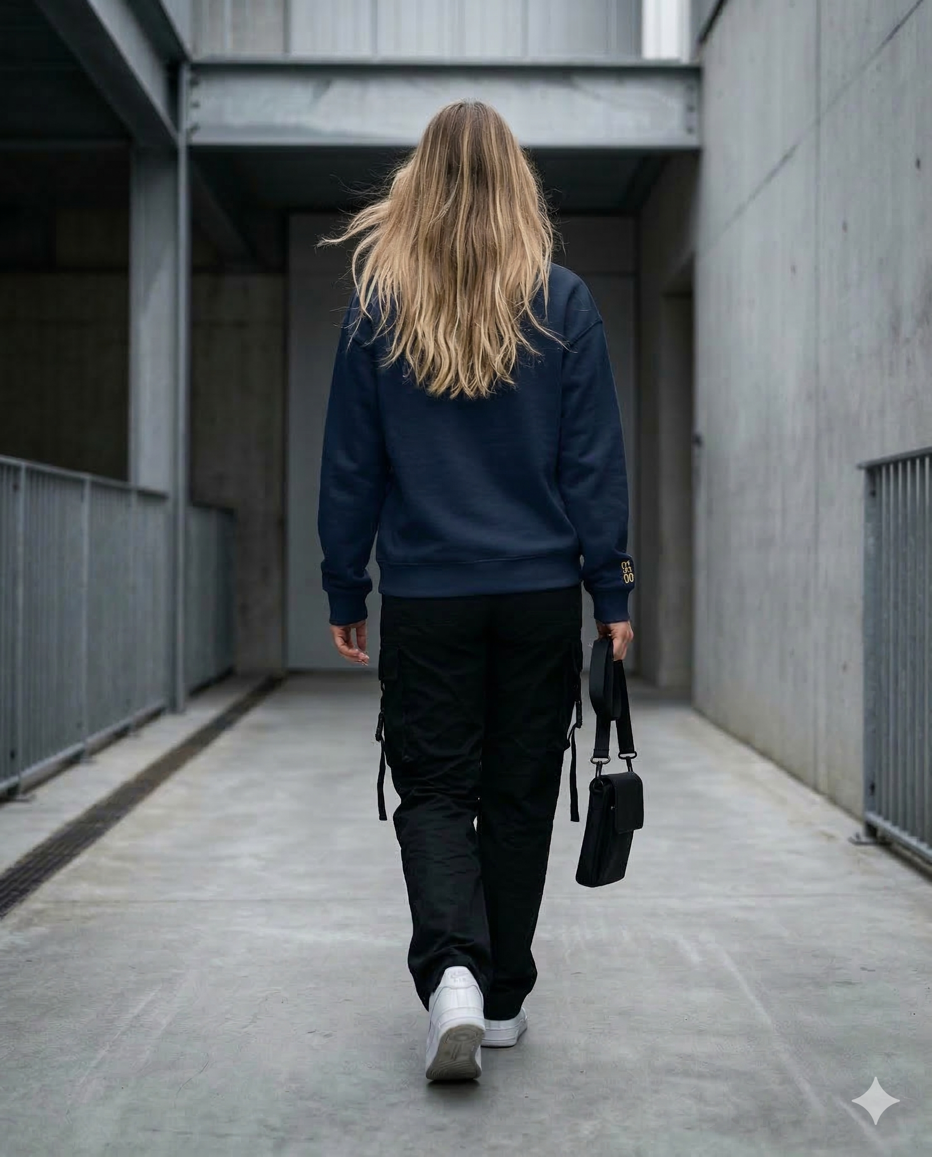 LEVN. Signature Oversized Crewneck - Old Gold