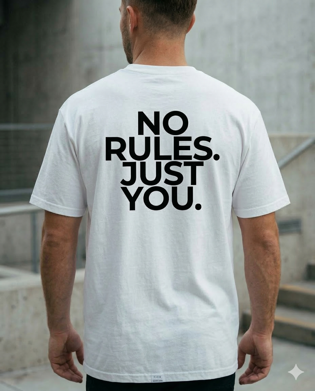 LEVN. "No Rules" Tee – Back Statement