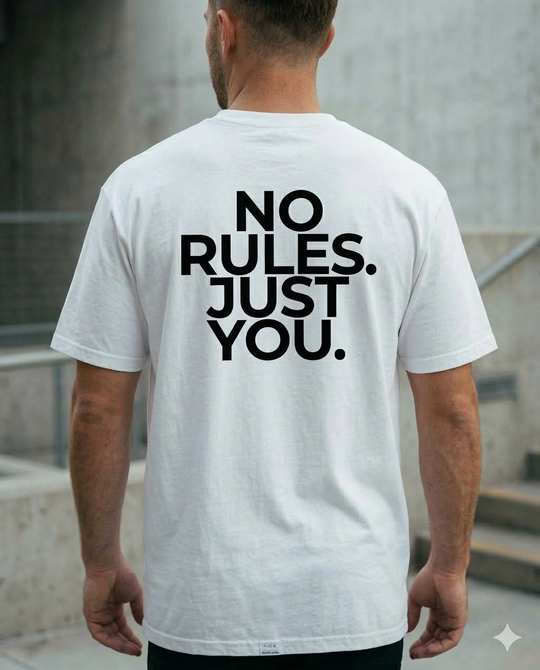 LEVN. "No Rules" Tee – Back Statement