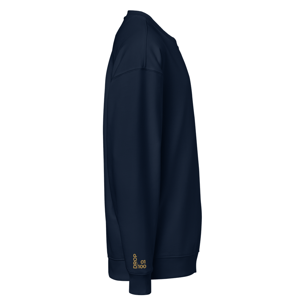 LEVN. Signature Oversized Crewneck - Old Gold