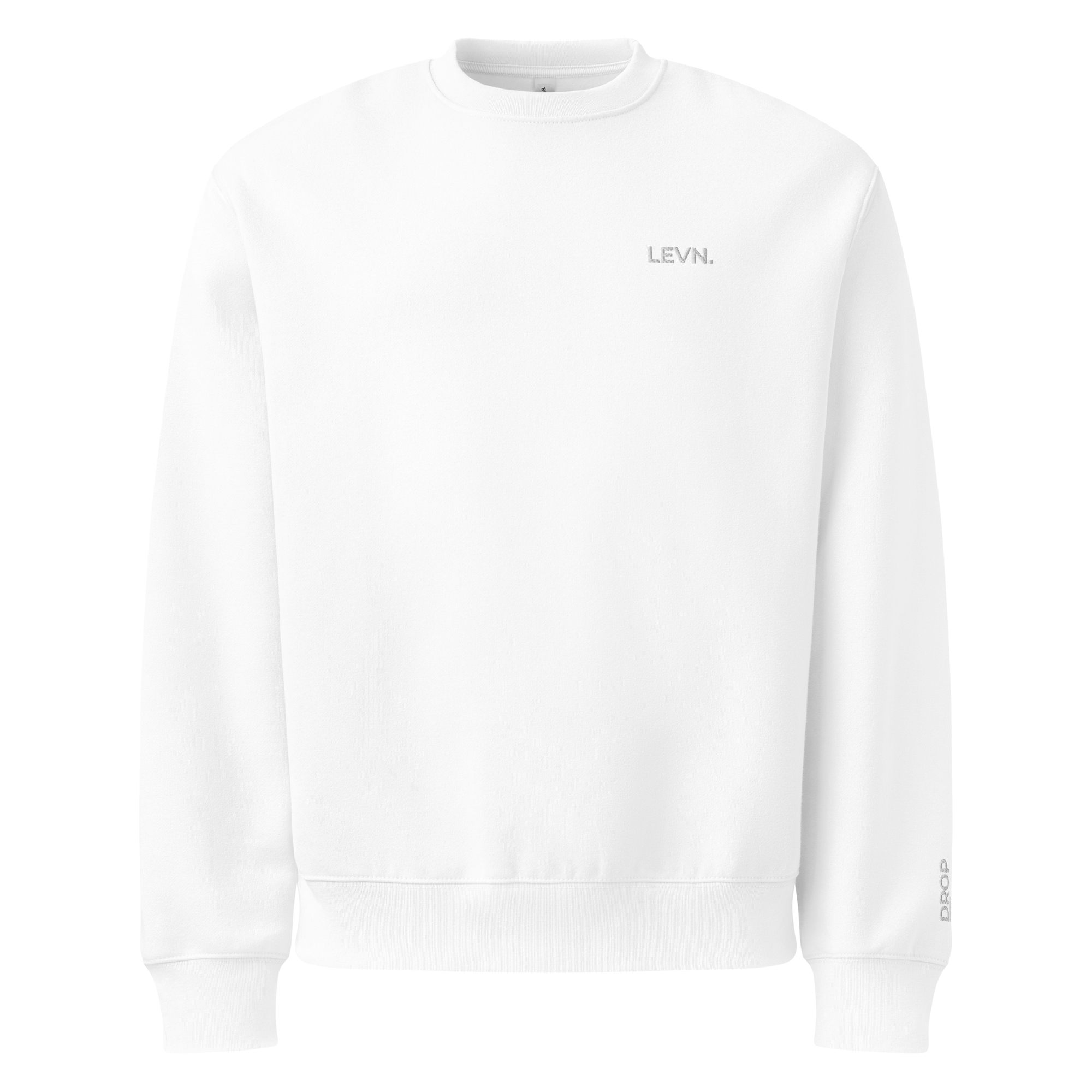 LEVN. Limited Signature Crewneck - Beige White