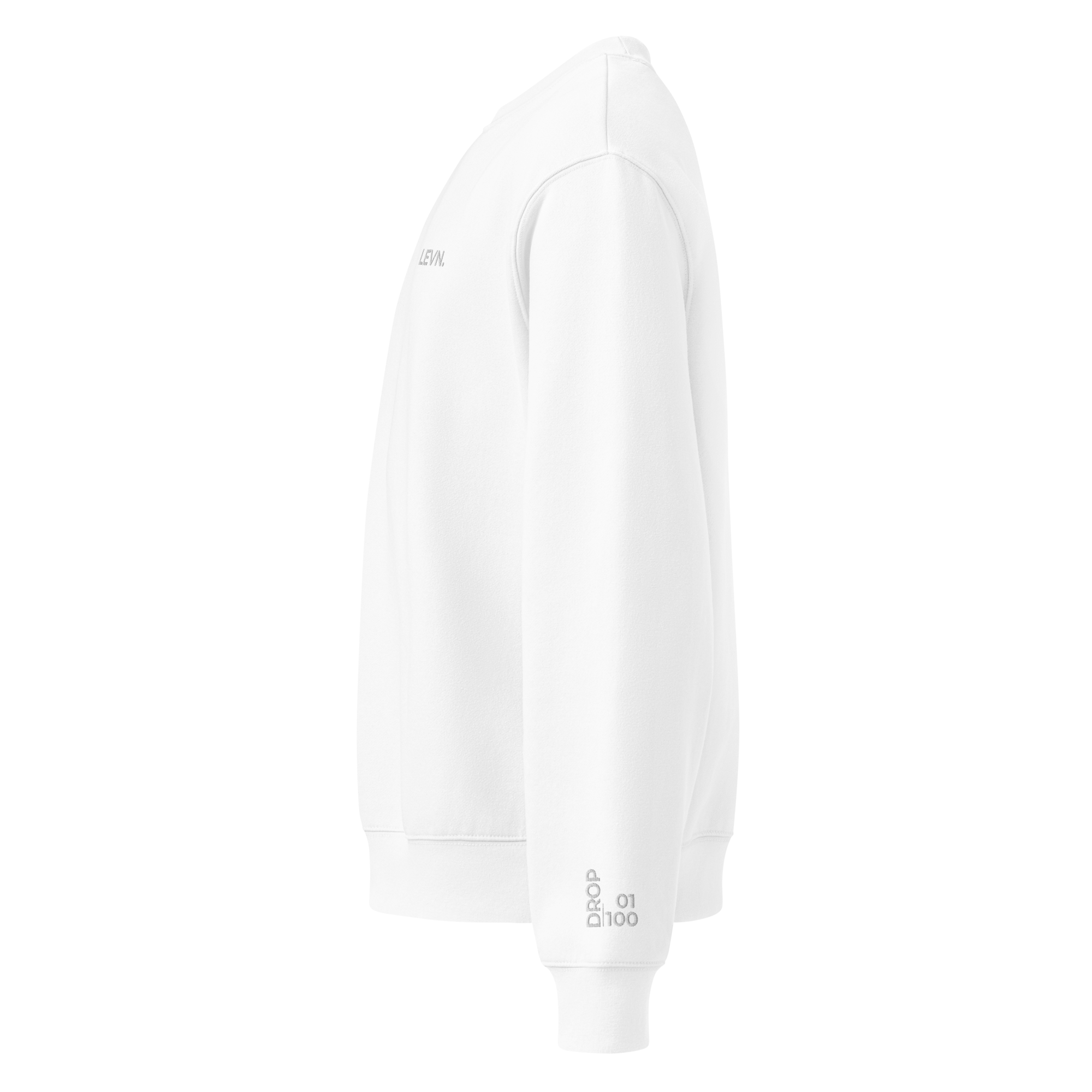 LEVN. Limited Signature Crewneck - Beige White